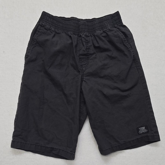 Vans Off The Wall Boys Medium Black Elastic Waist Casual Everyday Shorts - Picture 1 of 9